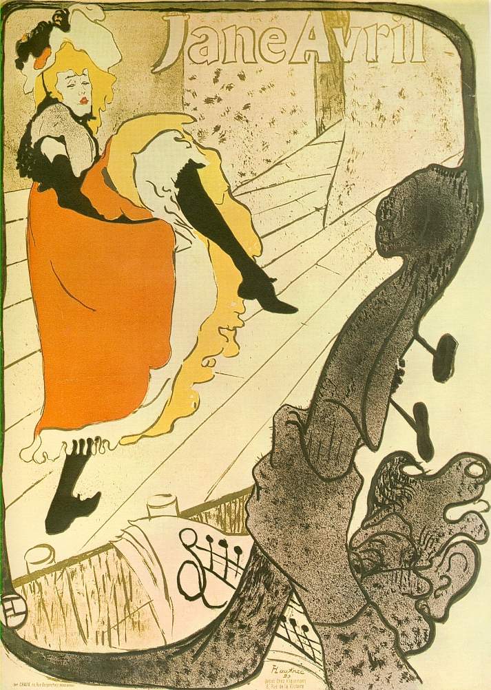 Jane Avril by Toulouse-Lautrec
